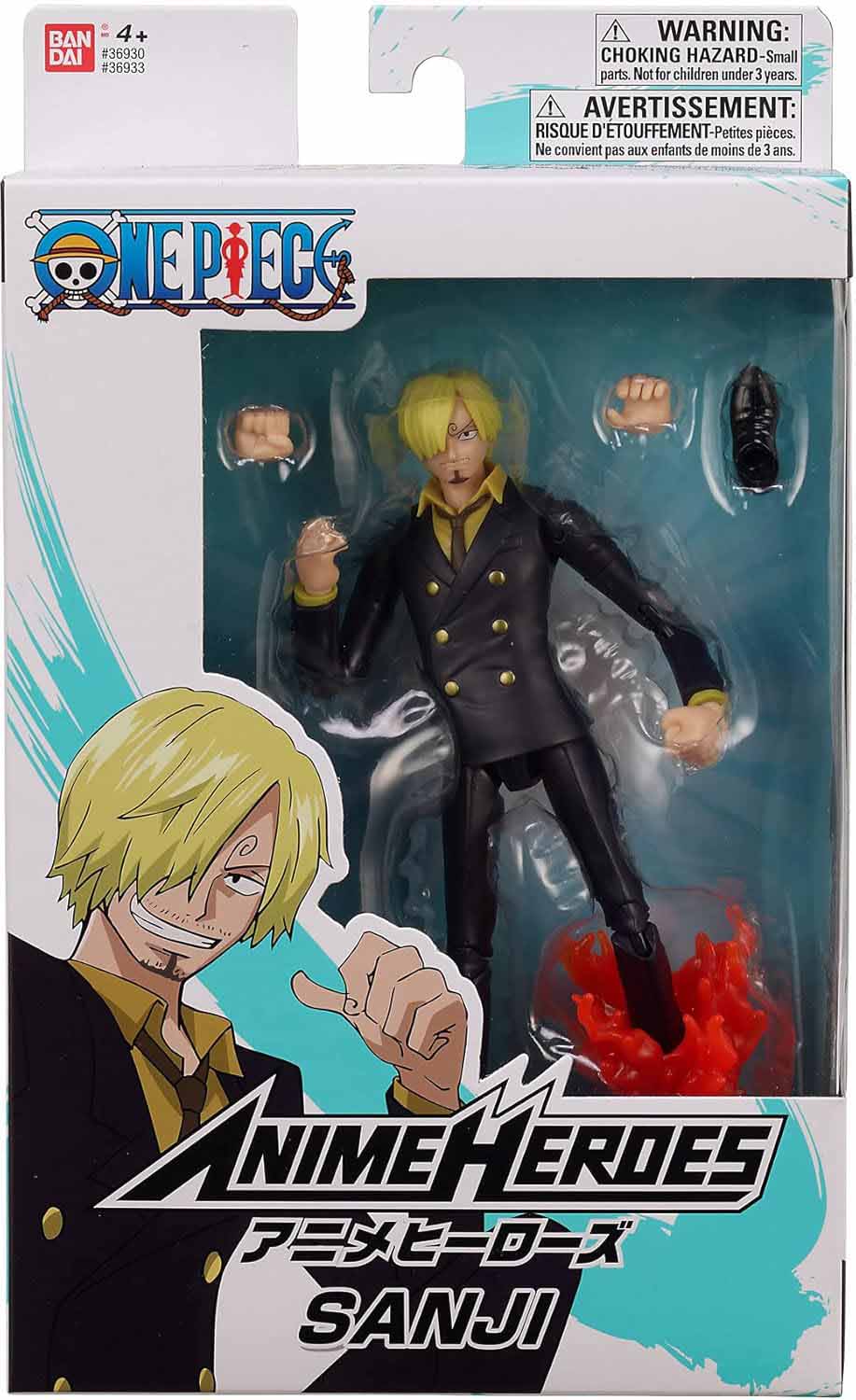 Sanji rejoint votre collection avec cette figurine articulée, élégante et dynamique, parfaite pour recréer ses attaques flamboyantes et ses moments iconiques de One Piece.