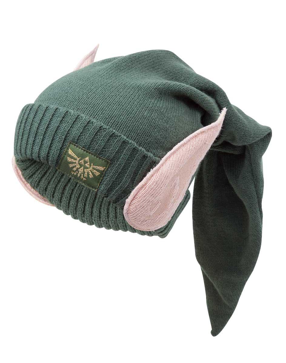 Plongez dans l'univers fantastique de "The Legend of Zelda" avec ce bonnet unique de couleur verte, orné d'oreilles pointues, rappelant le célèbre personnage Link.