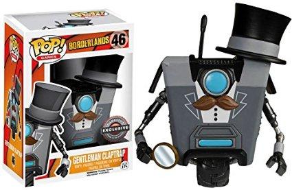 Découvrez le charme unique de Gentleman Claptrap avec cette élégante figurine Funko Pop issue de l'univers de "Borderlands".