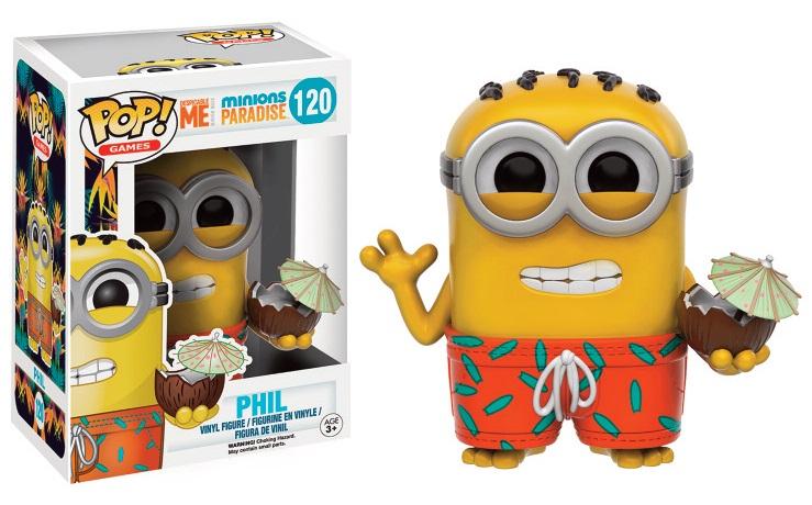  Apportez une touche de soleil et de fun à votre collection avec cette adorable figurine Funko Pop de Phil en tenue de plage, issue de "Moi, Moche et Méchant".