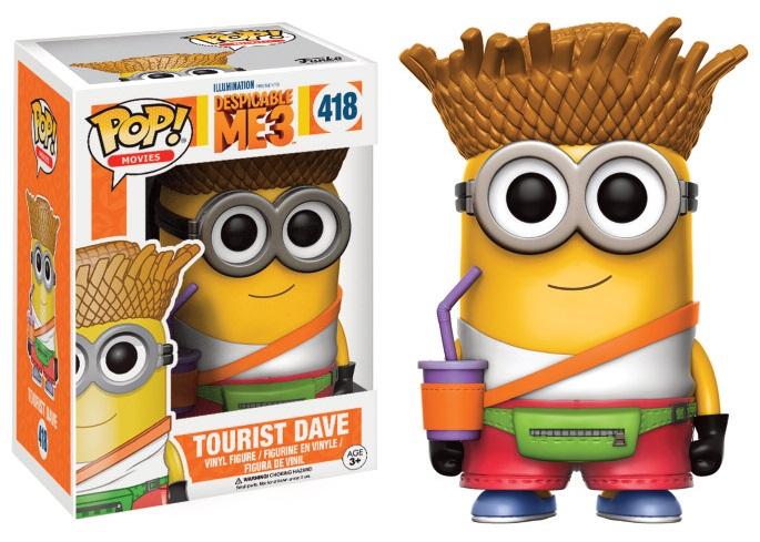 Embarquez pour une aventure humoristique avec cette adorable figurine Funko Pop de Tourist Dave, l'un des minions les plus attachants de la série "Moi, Moche et Méchant".
