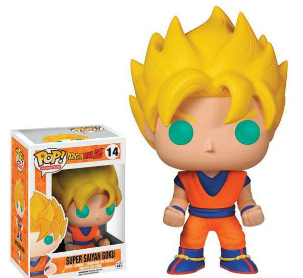 Expérimentez la puissance du Super Saiyan avec cette éblouissante figurine Funko Pop de Goku de "Dragon Ball".