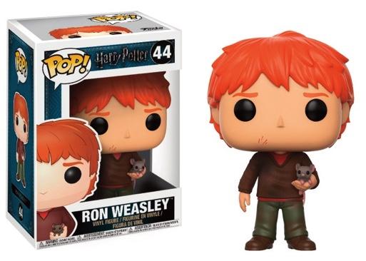 Ajoutez une touche d'amitié et de loyauté à votre collection avec cette figurine Funko Pop de Ron Weasley et son fidèle rat, Croutard, de "Harry Potter".