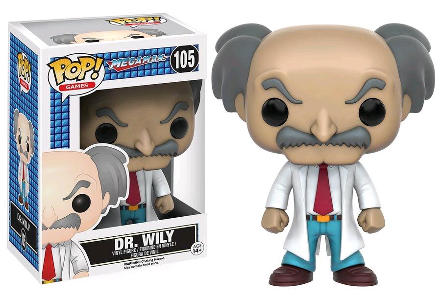 Incorporez le génie du mal de l'univers Mega Man dans votre collection avec cette figurine Funko Pop du Dr. Wily.