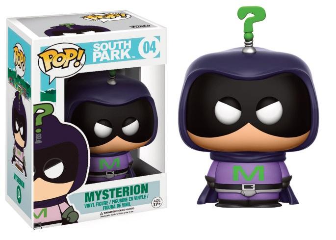 Plongez dans le monde mystérieux des super-héros de "South Park" avec cette figurine Funko Pop de Mysterion.