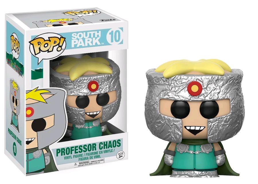 Plongez dans l'univers fantaisiste et chaotique de "South Park" avec cette figurine Funko Pop du Professeur Chaos.