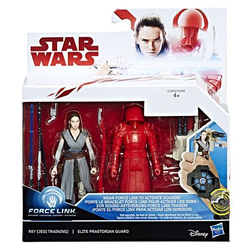 Plongez au cœur de l'action avec ce set Star Wars Force Link comprenant Rey et un Praetorian Guard.
